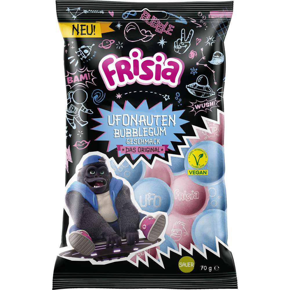 Produktabbildung frisia Oblaten Bunt & Sauer mit Kaugummigeschmack