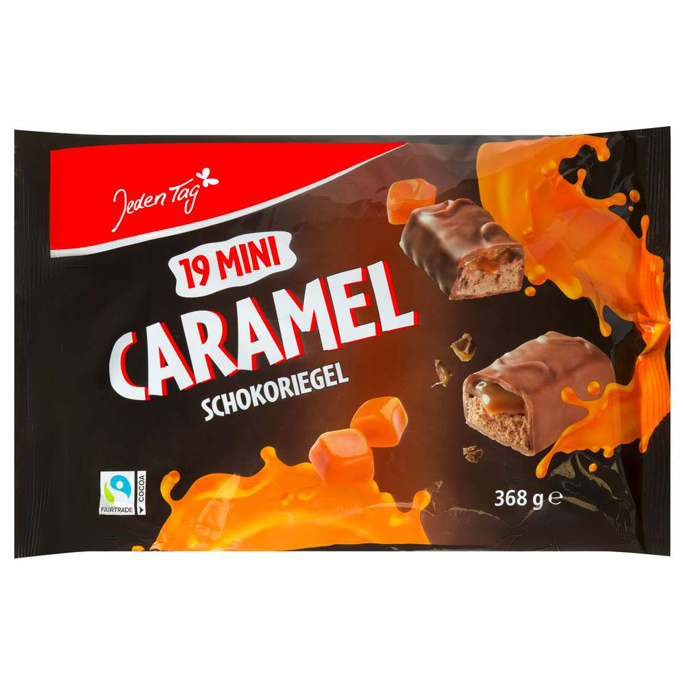 Produktabbildung Jeden Tag Mini Caramel Schokoriegel