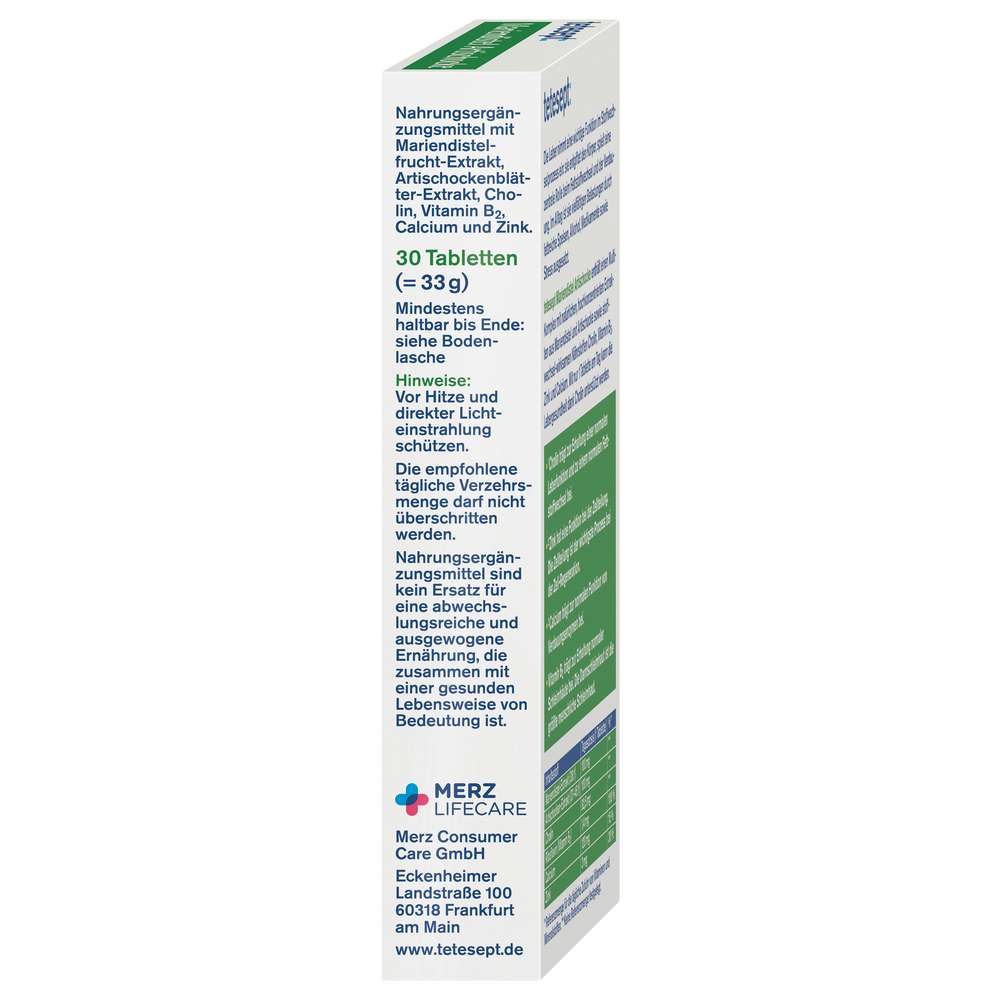 Produktabbildung tetesept Mariendistel-Artischocke Lebergesundheit