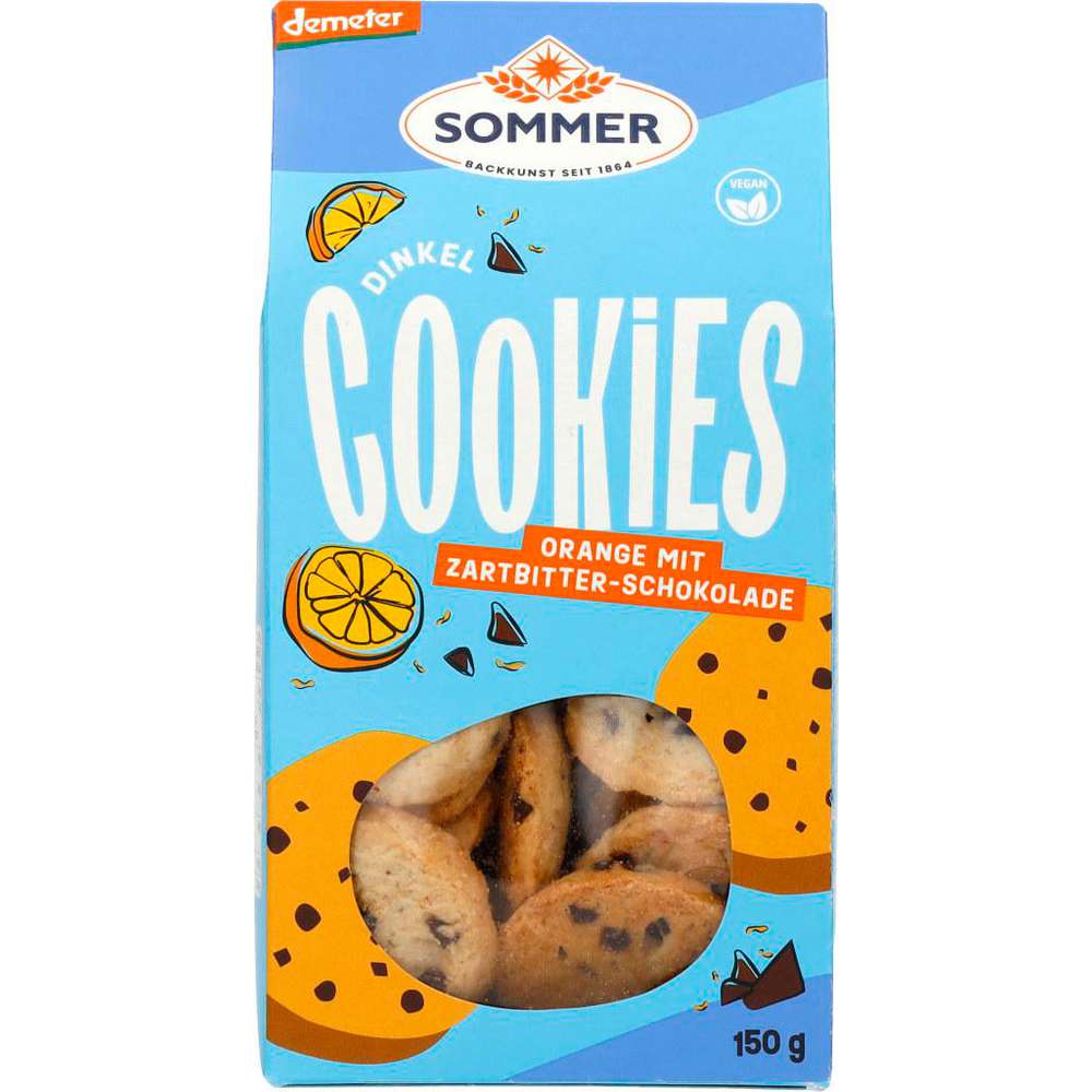 Produktabbildung Demeter Vegane Dinkel-Kekse, Schoko-Orange