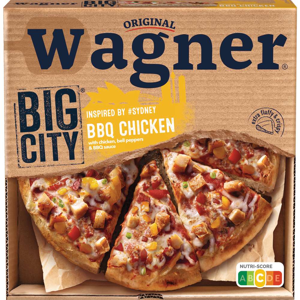 Produktabbildung Wagner Big City Pizza Sydney, BBQ Chicken, tiefgekühlt