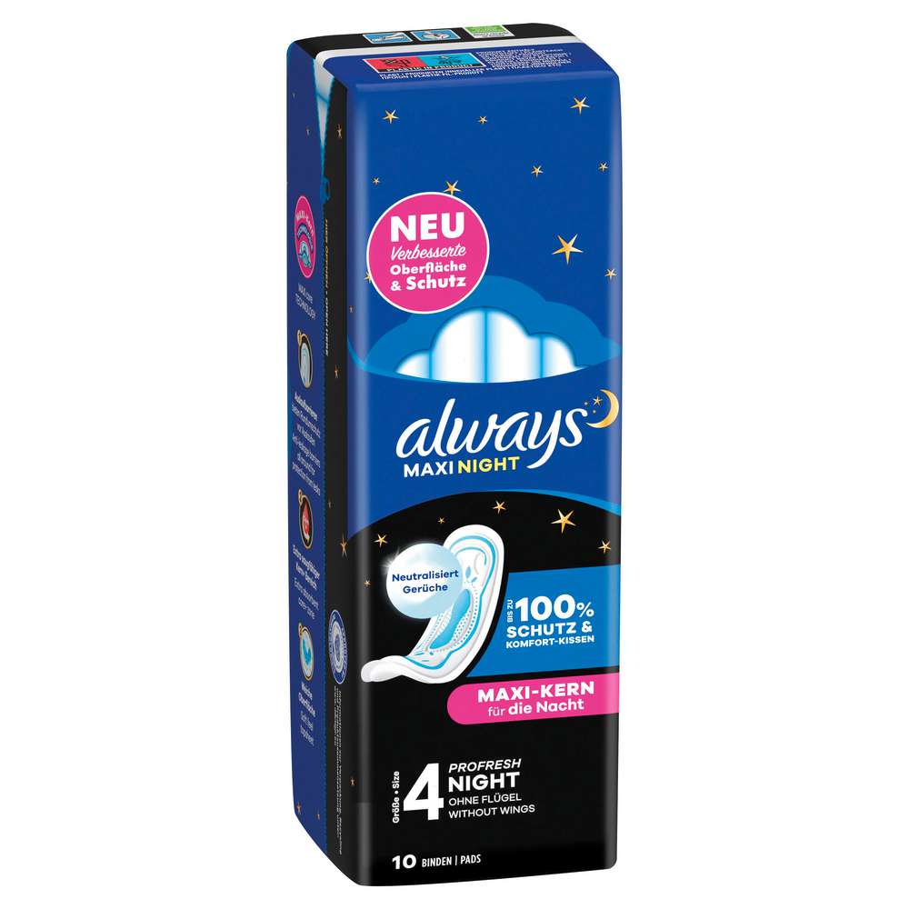 Produktabbildung Always Binde Maxi Night 3, pro fresh