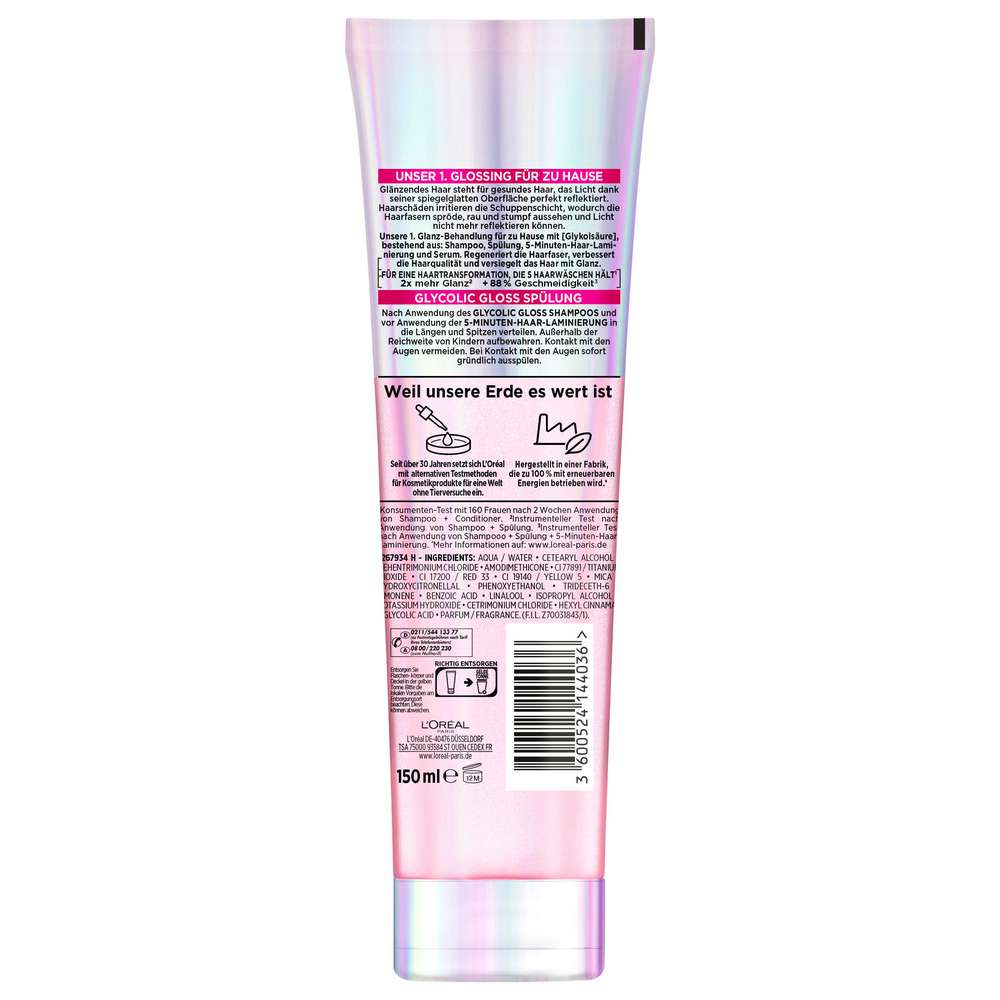 Produktabbildung L'Oreal Paris Elvital Haarspülung, Glycolic Gloss