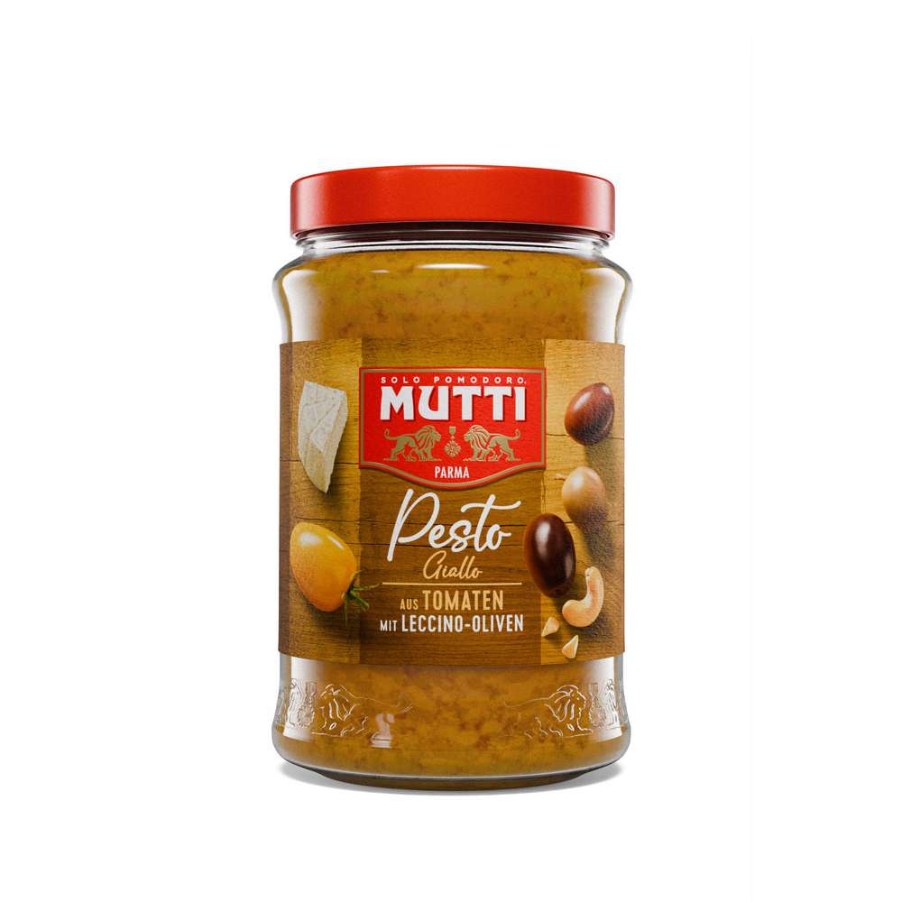 Produktabbildung Mutti Pesto aus Tomaten mit Leccino-Oliven