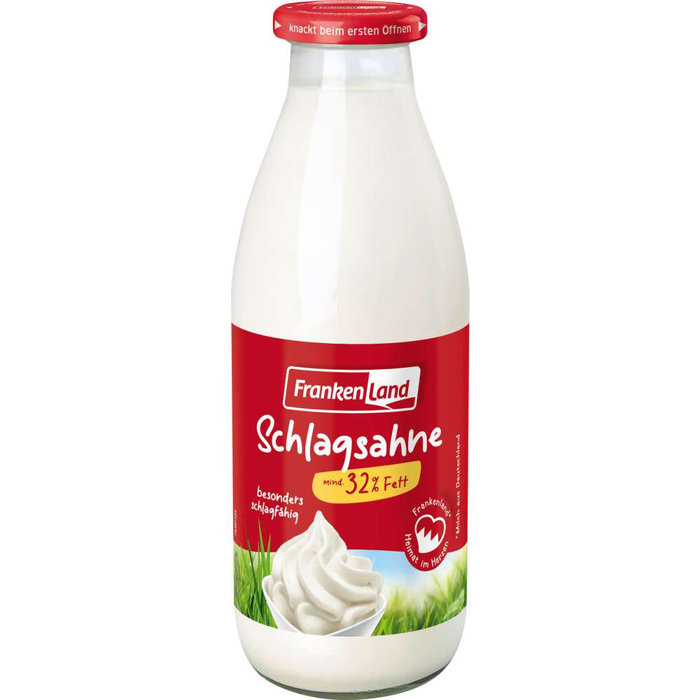 Produktabbildung Frankenland Frische Schlagsahne, 32% Fett