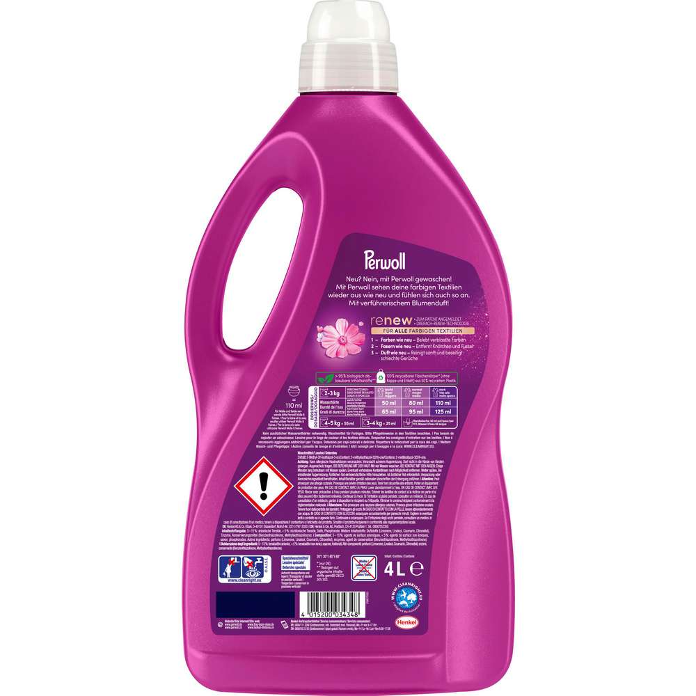Produktabbildung Perwoll Color-Waschmittel, flüssig, Renew Blütenrausch