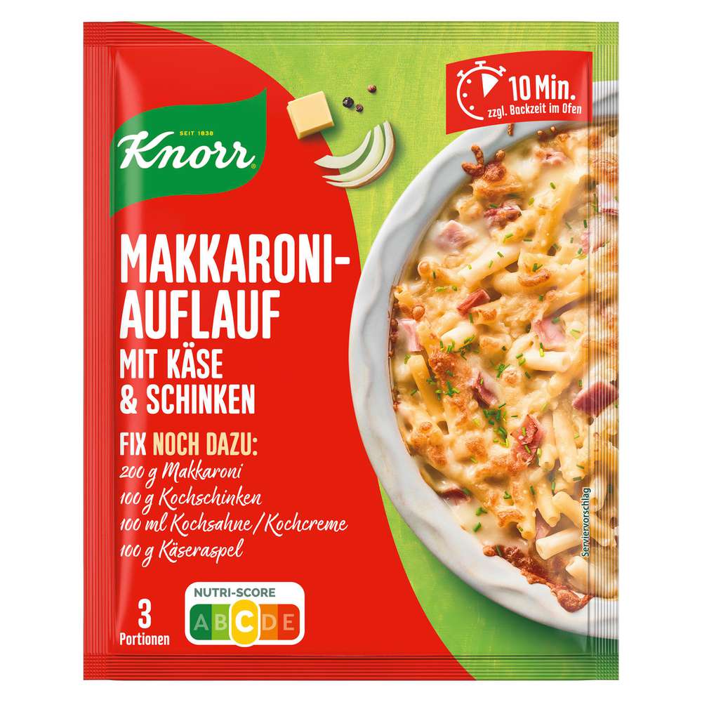 Produktabbildung Knorr Fix-Würzmischung, Makkaroni Auflauf
