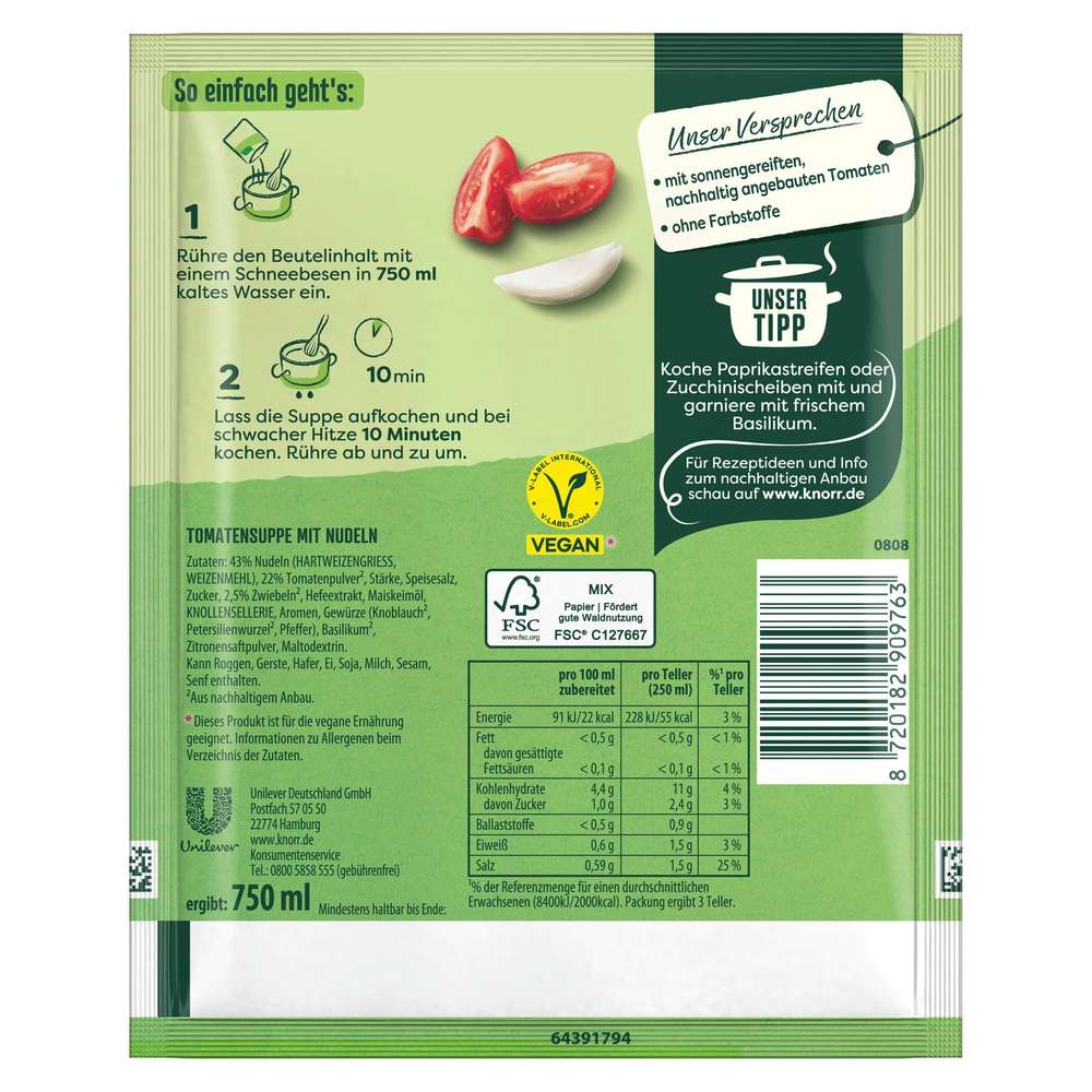 Produktabbildung Knorr Tomatensuppe