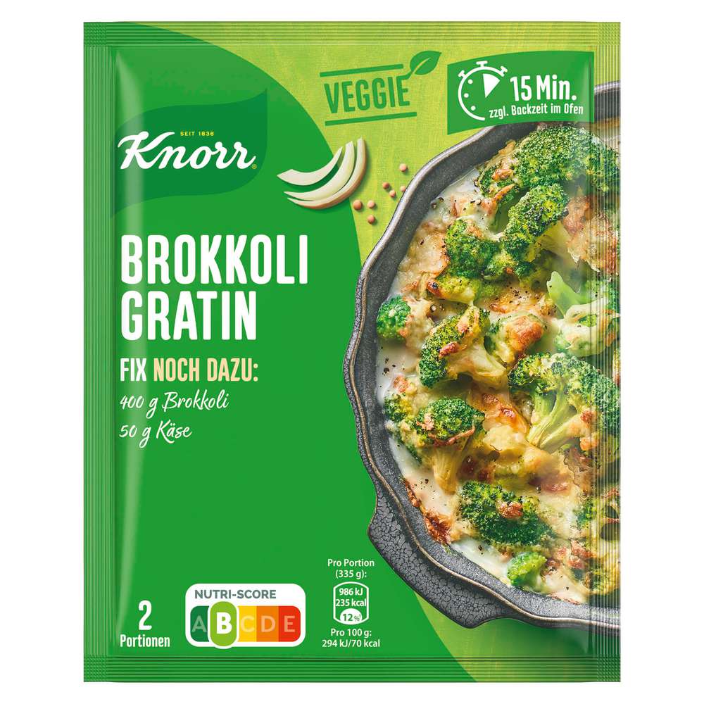 Produktabbildung Knorr Fix-Gewürzmischung, Broccoli-Gratin