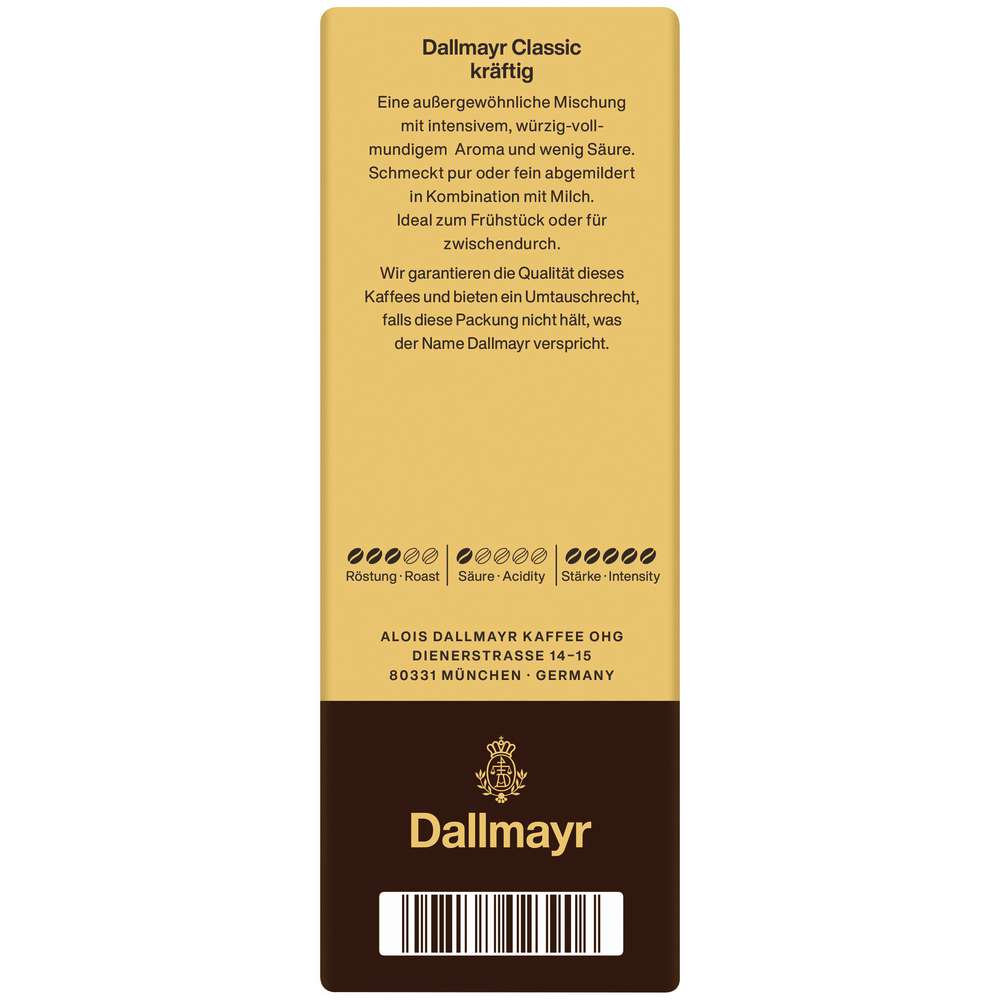 Produktabbildung Dallmayr Kaffee Classic Kräftig, gemahlen