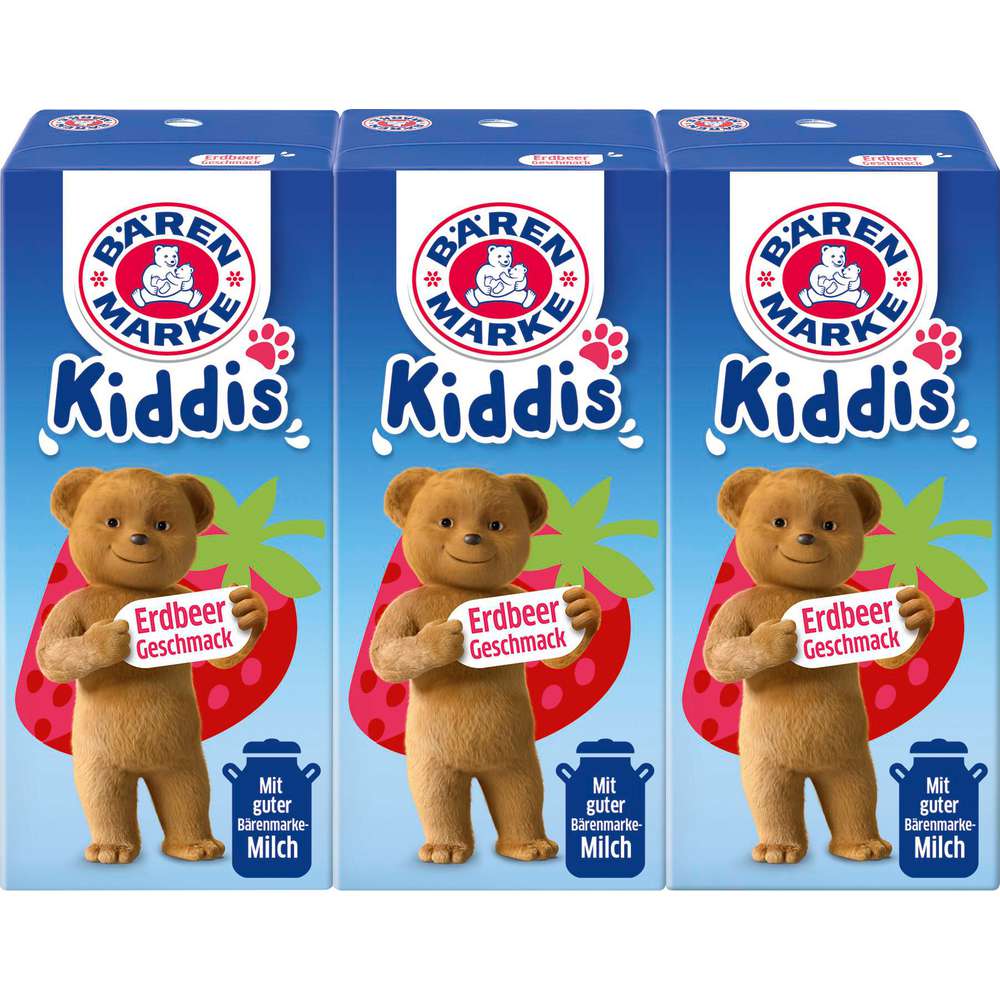 Produktabbildung Bärenmarke Milchgetränk Kiddis, Erdbeere