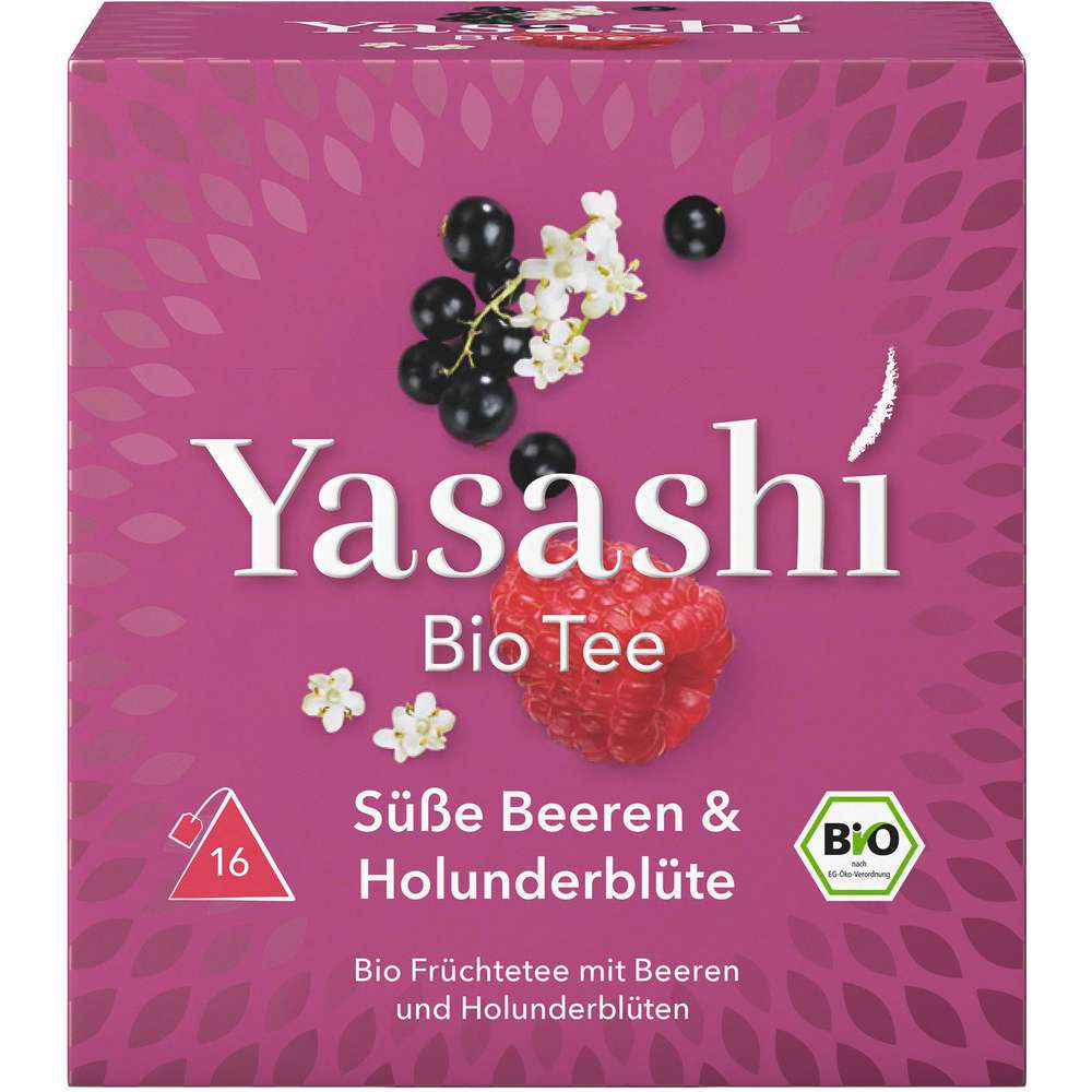 Produktabbildung Yasashi Bio Früchtetee, Süße Beeren & Holunderblüte