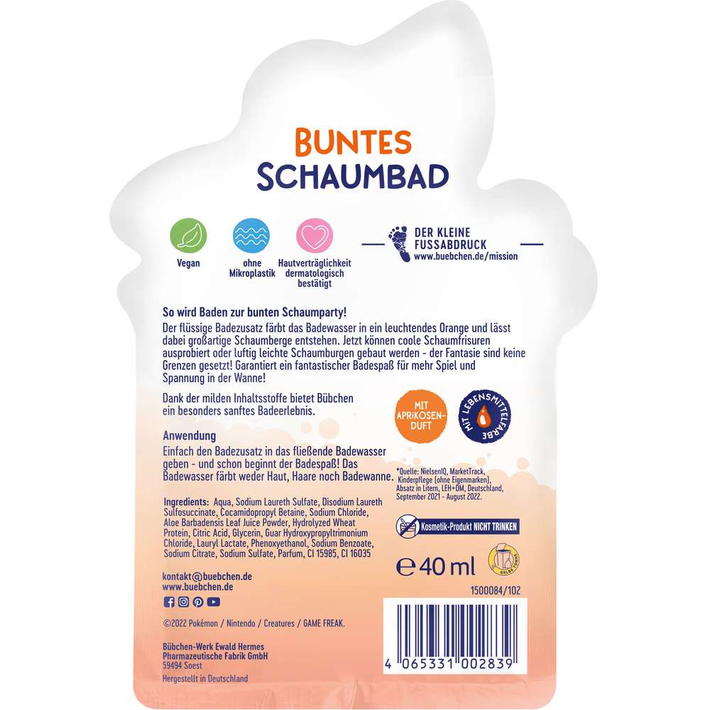 Produktabbildung Bübchen Kids Schaumbad, Pokémon Glurak