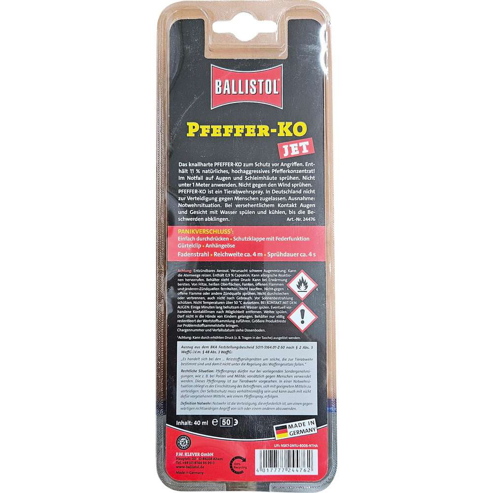 Produktabbildung Ballistol Tierabwehrspray KO-Jet