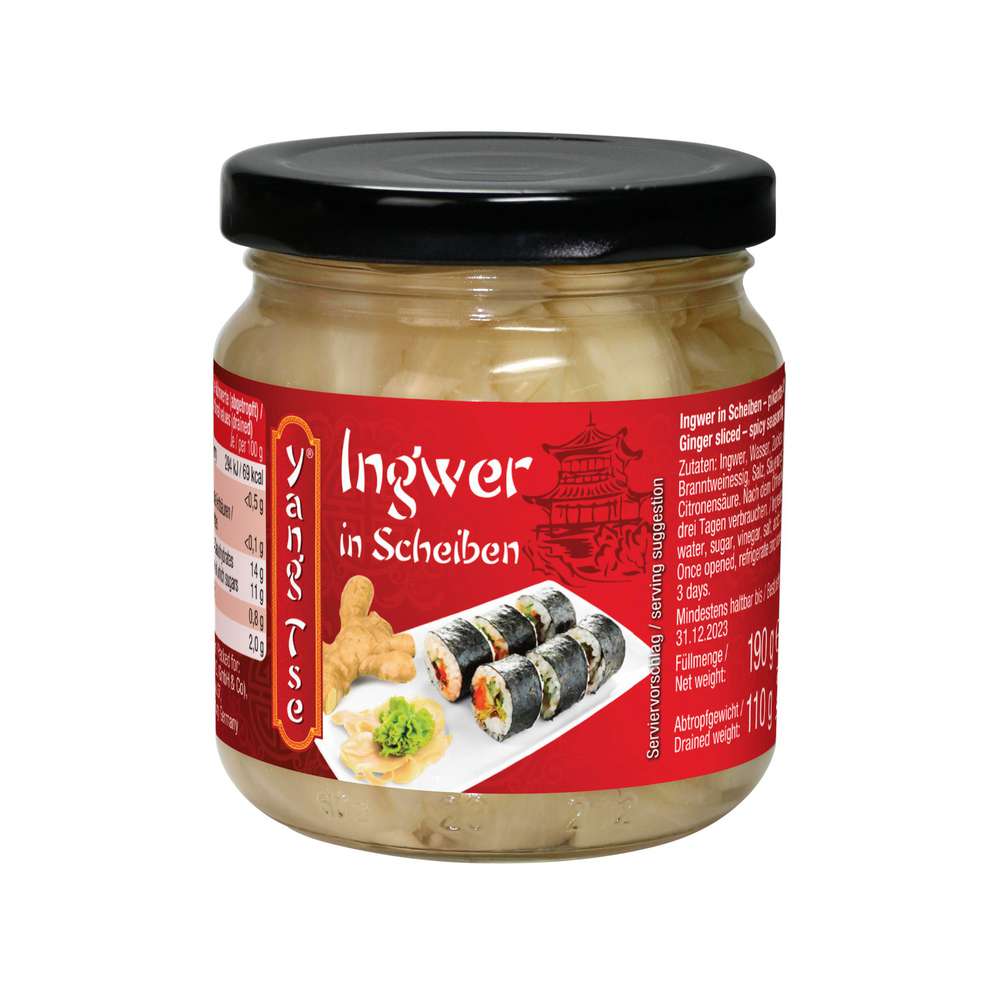 Produktabbildung Yang Tse Ingwer in Scheiben, weiß