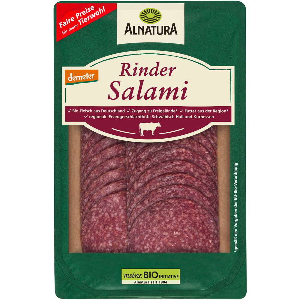 Produktabbildung Alnatura Bio Rindersalami