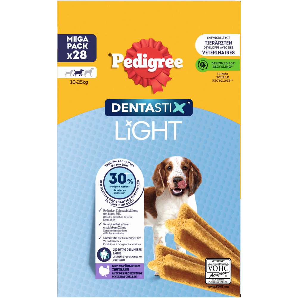Produktabbildung Pedigree Hunde-Snack Dentastix Light, Mittel Mega Pack