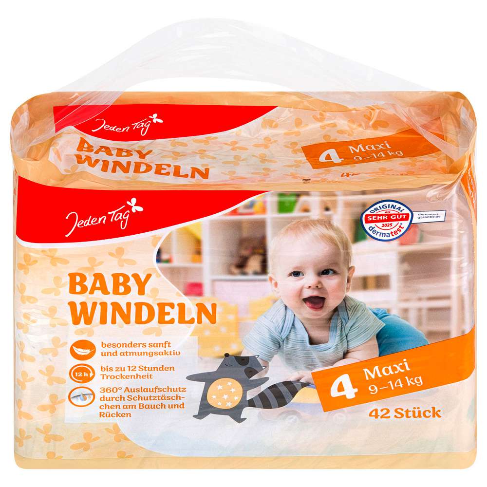 Produktabbildung Jeden Tag Windeln Maxi, 9-14 kg
