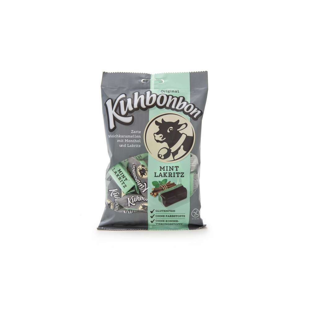 Produktabbildung Kuhbonbon Weichkaramellen, Mint-Lakritz