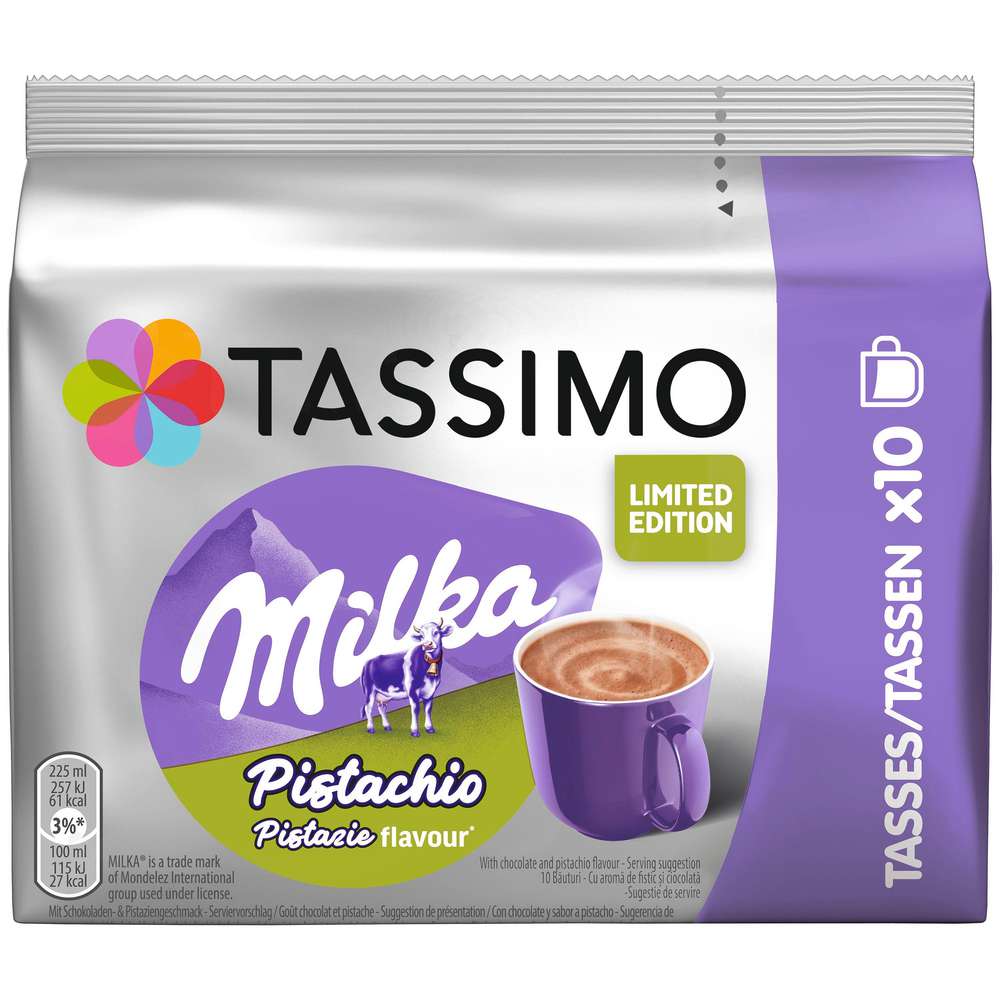 Produktabbildung Tassimo Kaffee Kapseln, Milka Pistachio