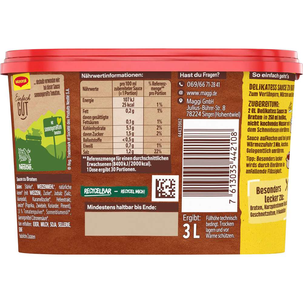 Produktabbildung Maggi Delikatess Sauce zu Braten