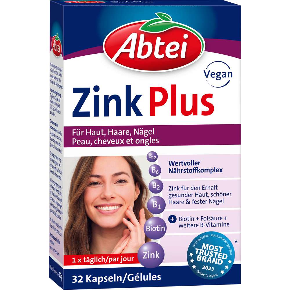 Produktabbildung Abtei Zink Plus Kapseln