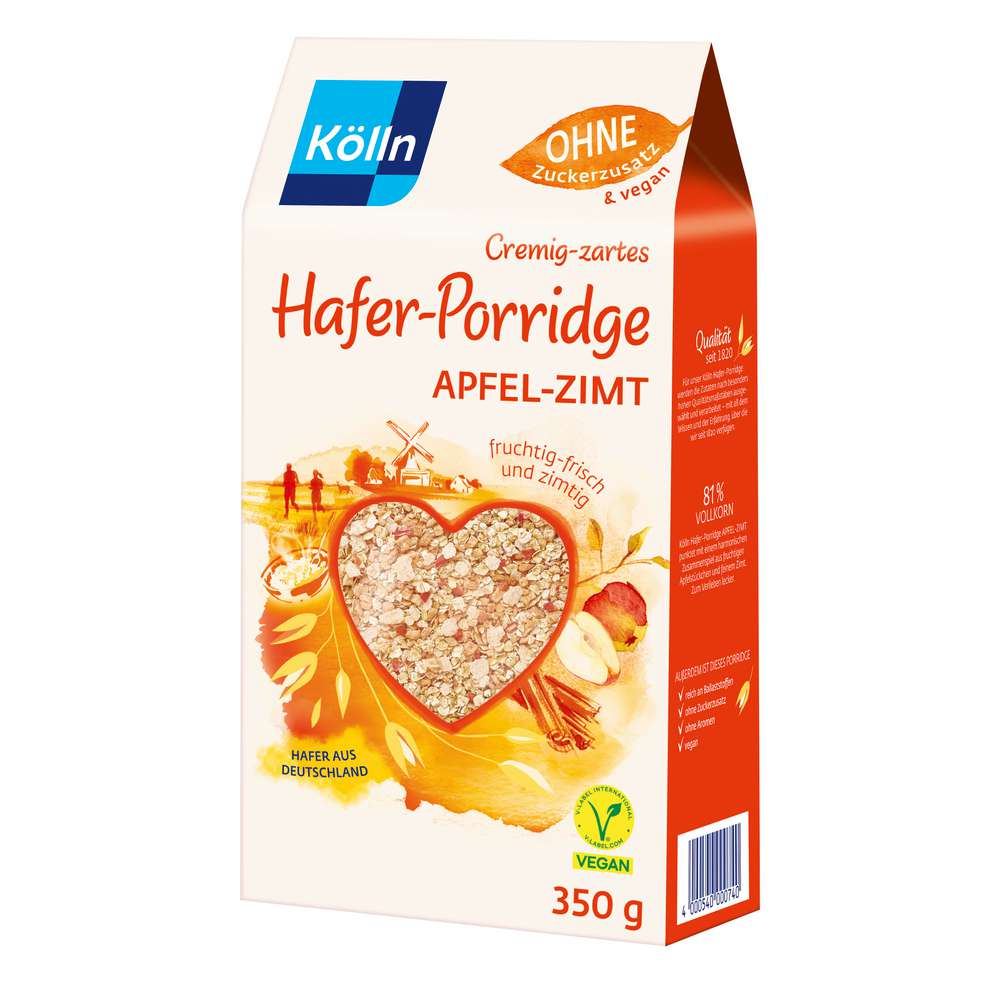 Produktabbildung Kölln Hafer-Porridge Apfel-Zimt