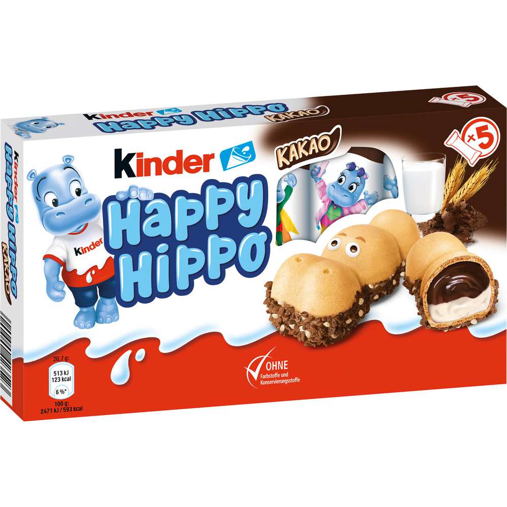 Produktabbildung Ferrero Kinder Happy Hippo, Kakao