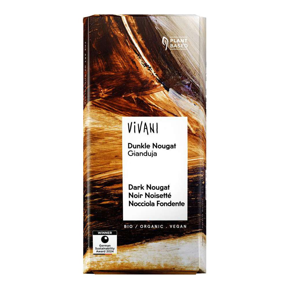 Produktabbildung Vivani Tafelschokolade Dunkle Nougat Gianduja