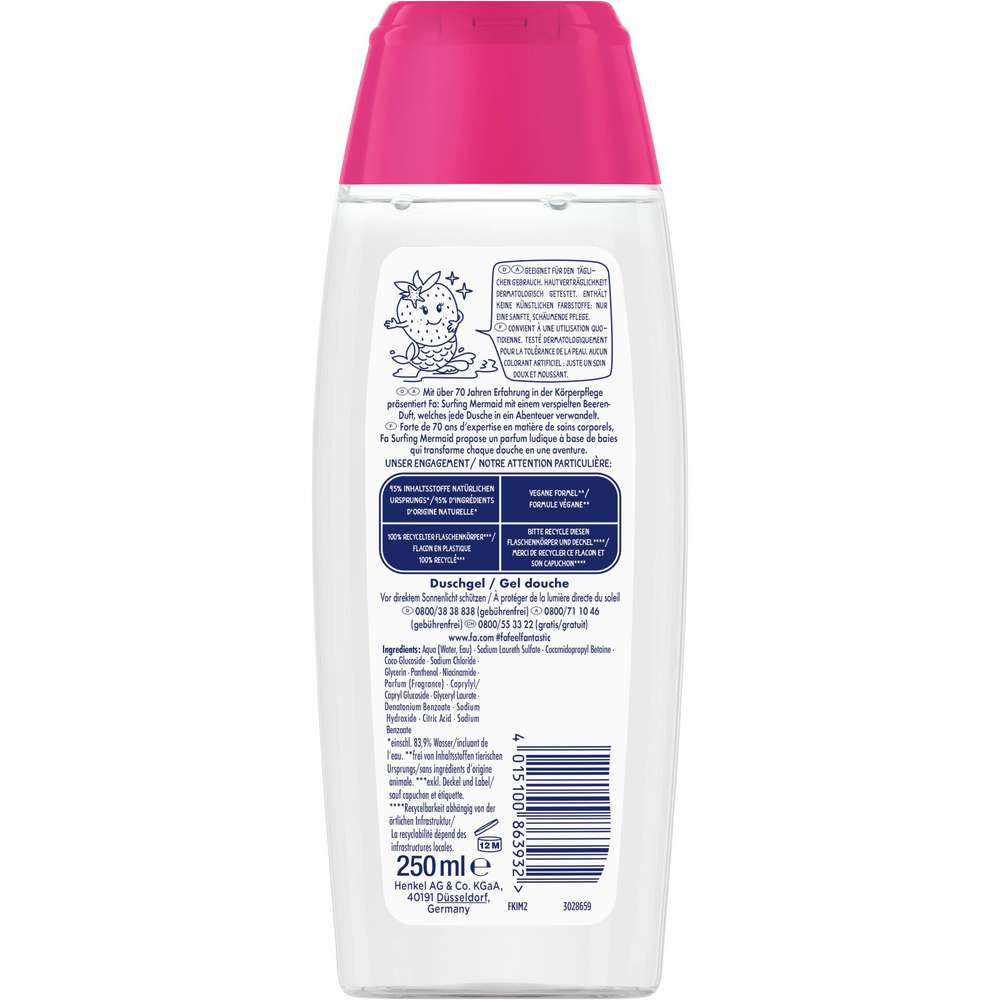 Produktabbildung Fa Duschgel & Shampoo Surfing Mermaid Kids