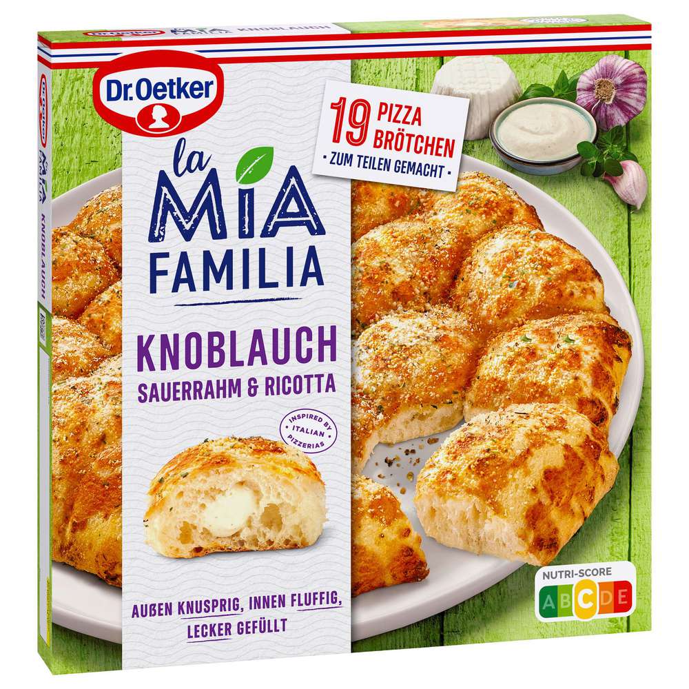 Produktabbildung Dr. Oetker Pizza La Mia Familia Knoblauch, tiefgekühlt