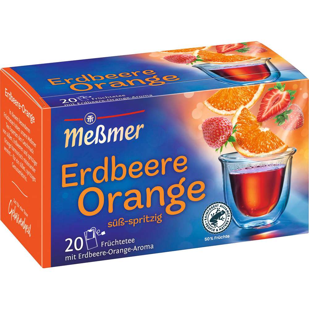 Produktabbildung Messmer Früchtetee, Erdbeere-Orange