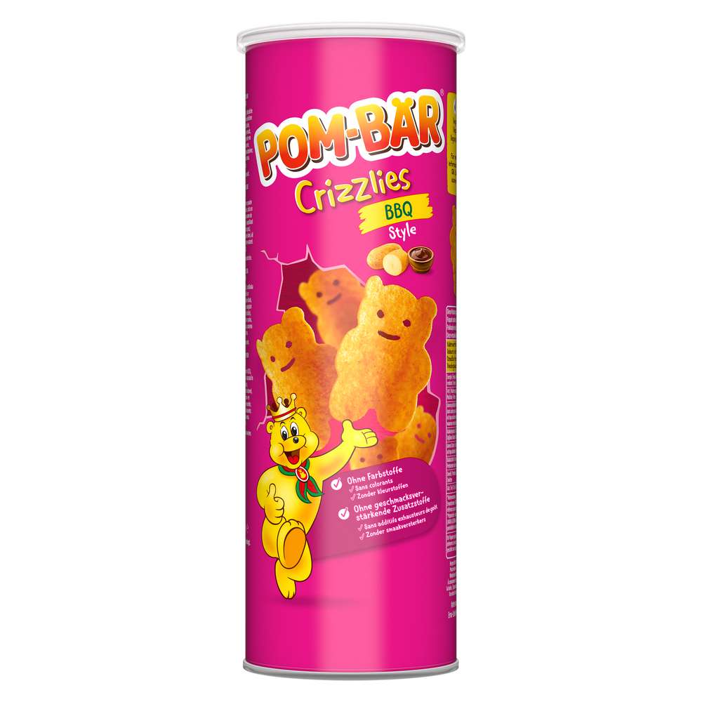 Produktabbildung Pom-Bär Chips Crizzlies, BBQ Style