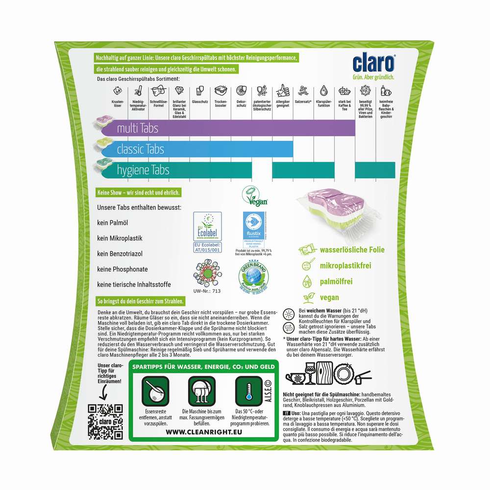 Produktabbildung claro Spülmaschinen-Tabs, Multi