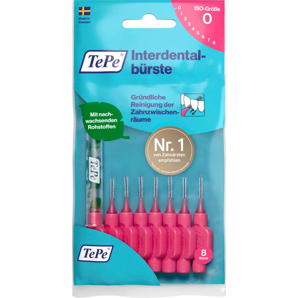 Produktabbildung TePe Interdentalbürsten, 0,4 mm, pink