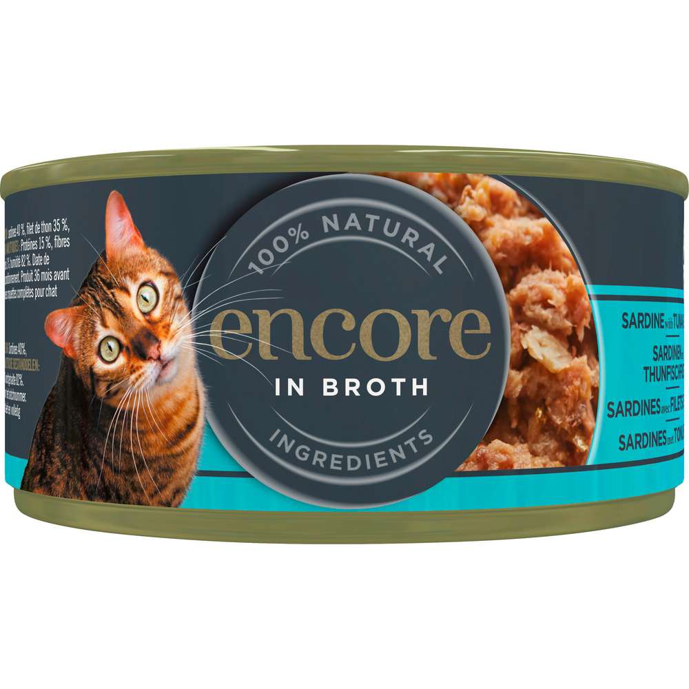 Produktabbildung Encore Katzen-Nassfutter, Sardine/Thunfischfilet