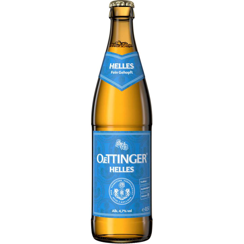 Produktabbildung Oettinger Vollbier, hell 4,7%