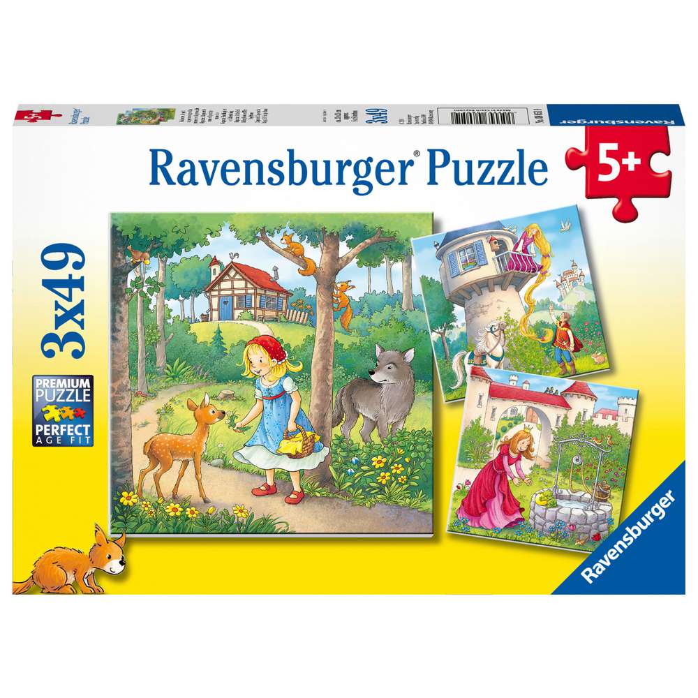 Produktabbildung Ravensburger Puzzle Rapunzel, Rotkäppchen und Froschkönig