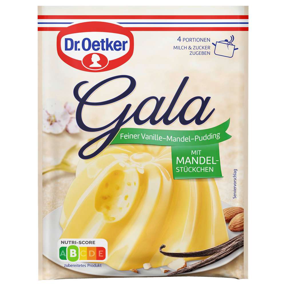 Produktabbildung Dr. Oetker Puddingpulver Gala, Vanille-Mandel