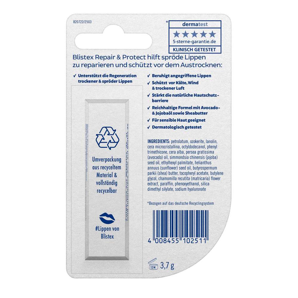 Produktabbildung Blistex Lippenpflege Repair & Protect, Intensiv-Schutz
