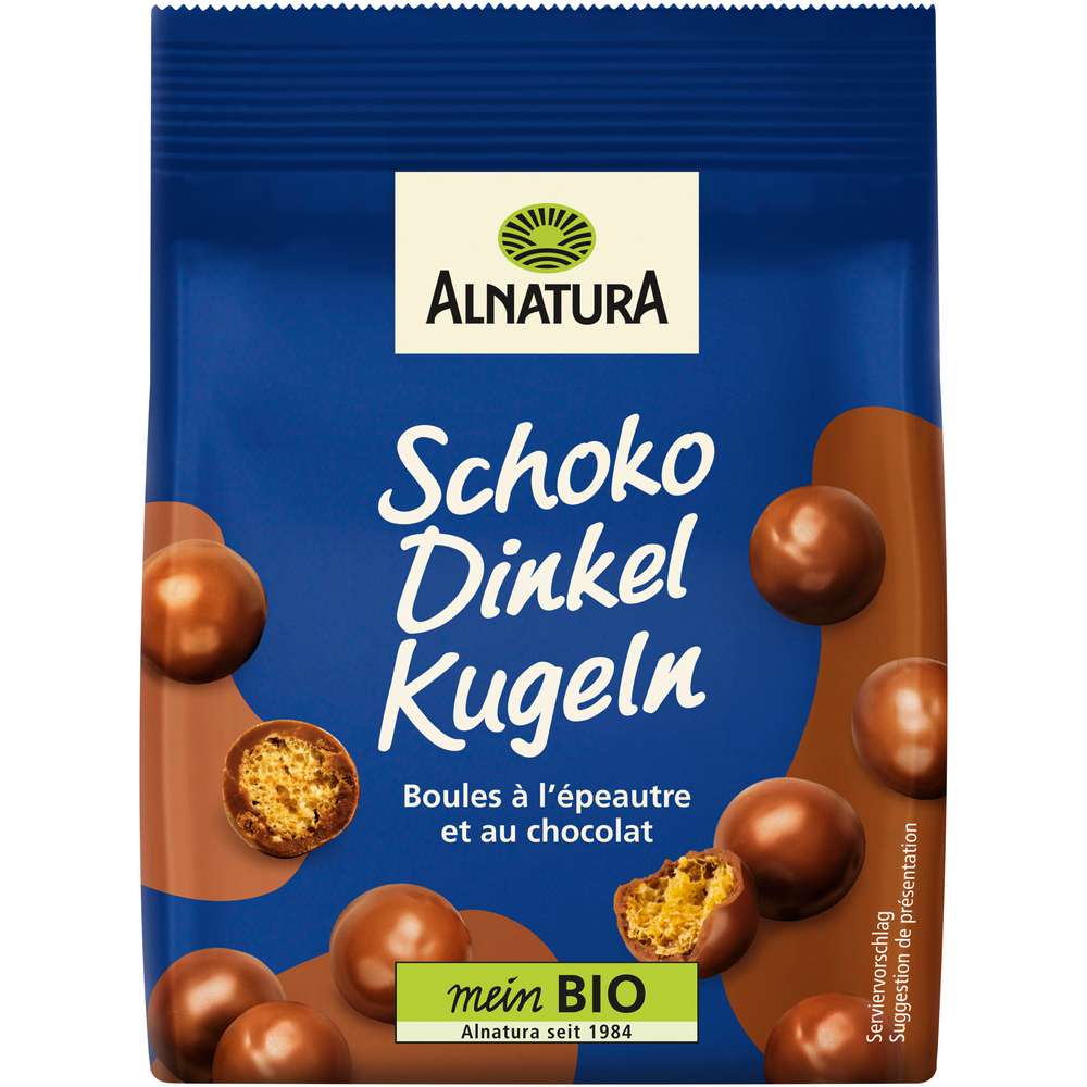 Produktabbildung Alnatura Bio Schoko-Dinkelkugeln Vollmilch