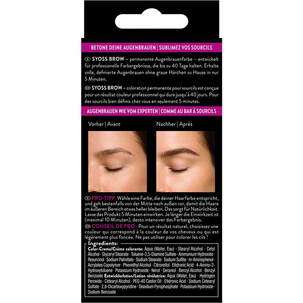 Produktabbildung Syoss Augenbrauen Kit, Dunkelbraun 4-1