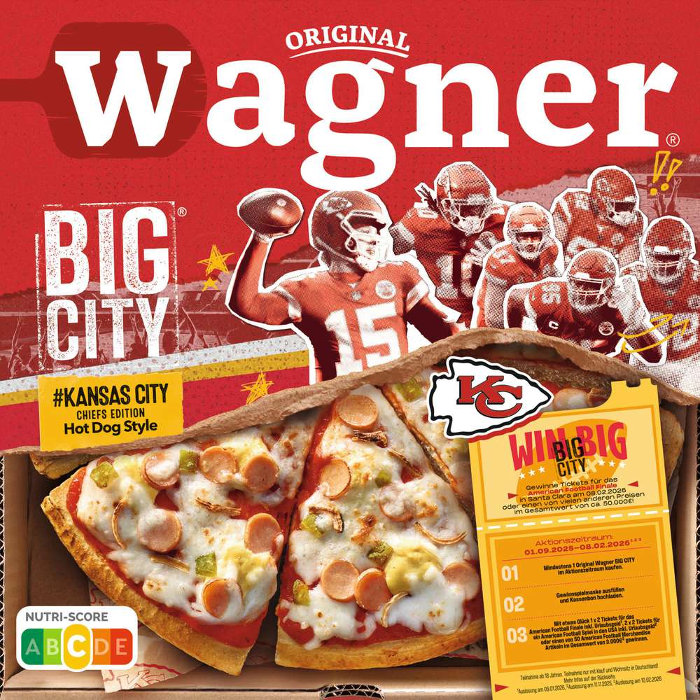 Produktabbildung Wagner Pizza Big City Hot Dog Style, tiefgekühlt
