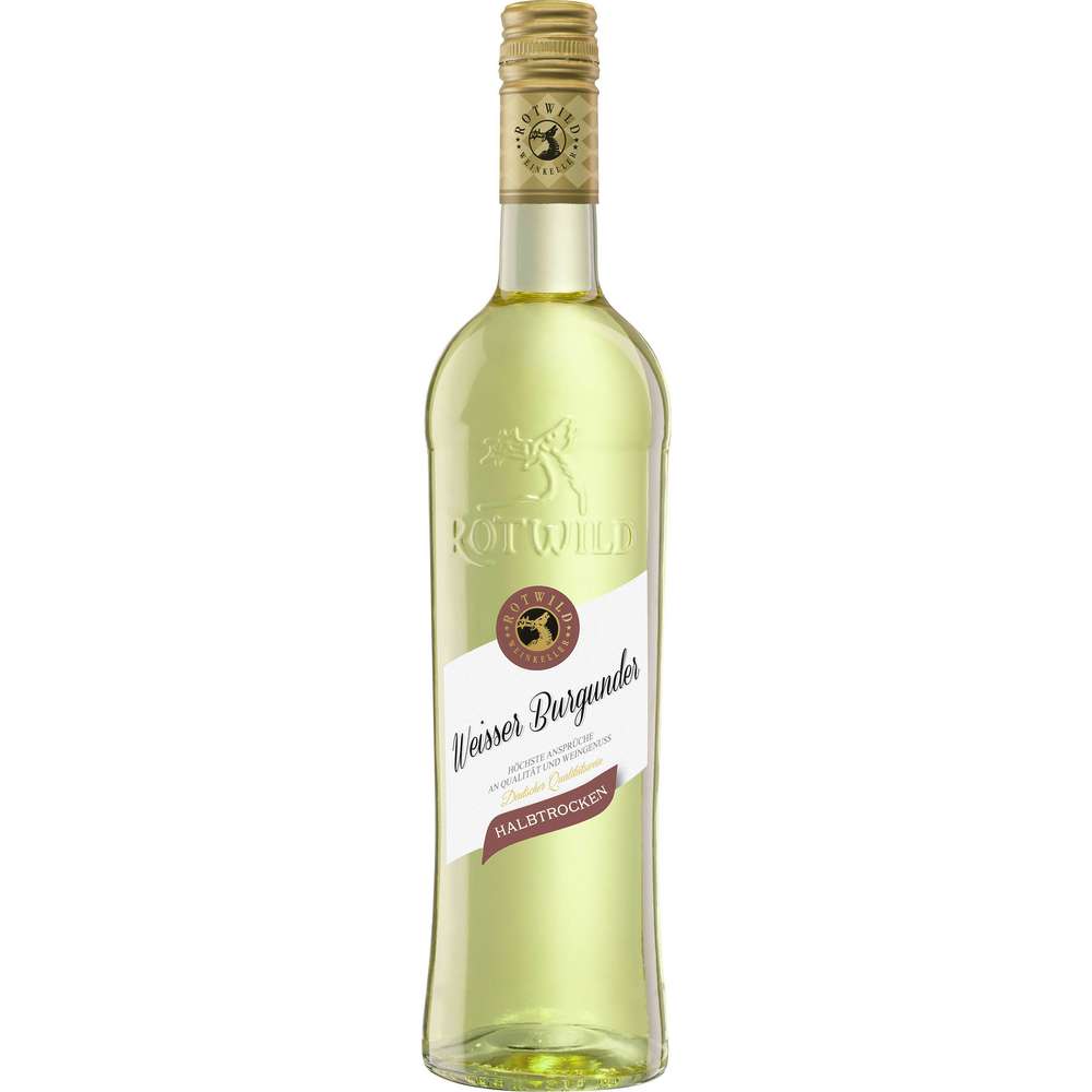 Produktabbildung Rotwild Weißer Burgunder, halbtrocken, Weißwein