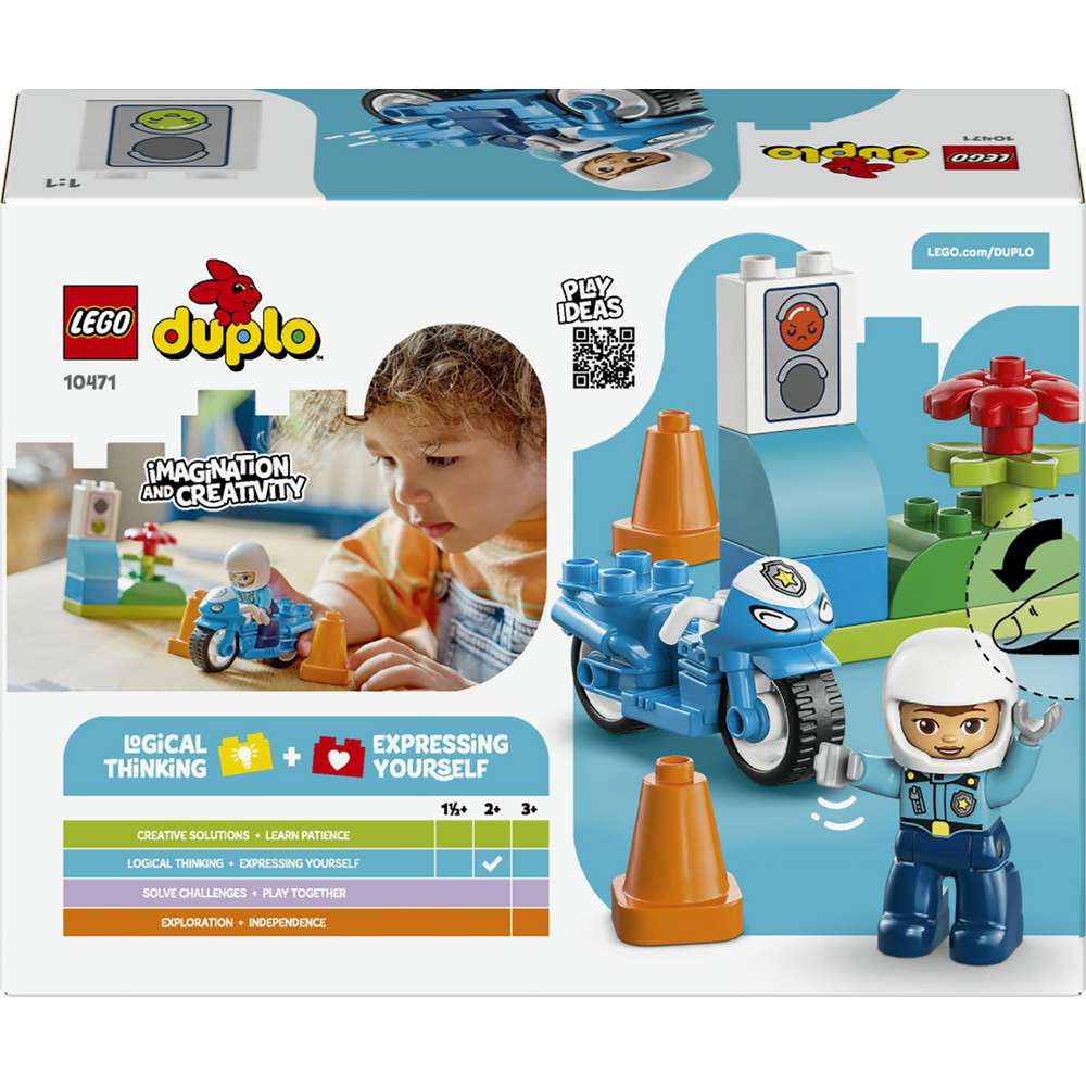 Produktabbildung Lego LEGO DUPLO Town Blaues Polizeimotorrad 10471