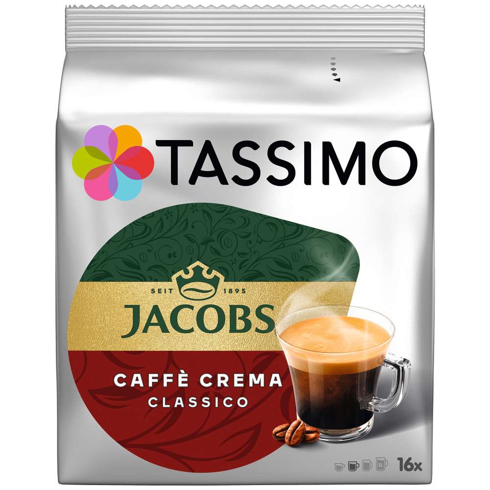 Produktabbildung Tassimo Kaffee Kapseln Jacobs Caffè Crema, Classico