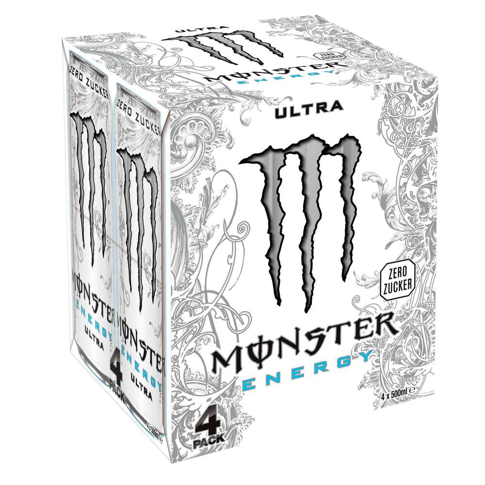 Produktabbildung Monster Energy Drink, Ultra White 4er-Pack