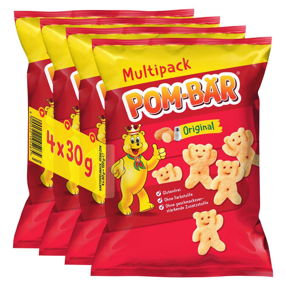 Produktabbildung Pom-Bär Chips Multipack Original