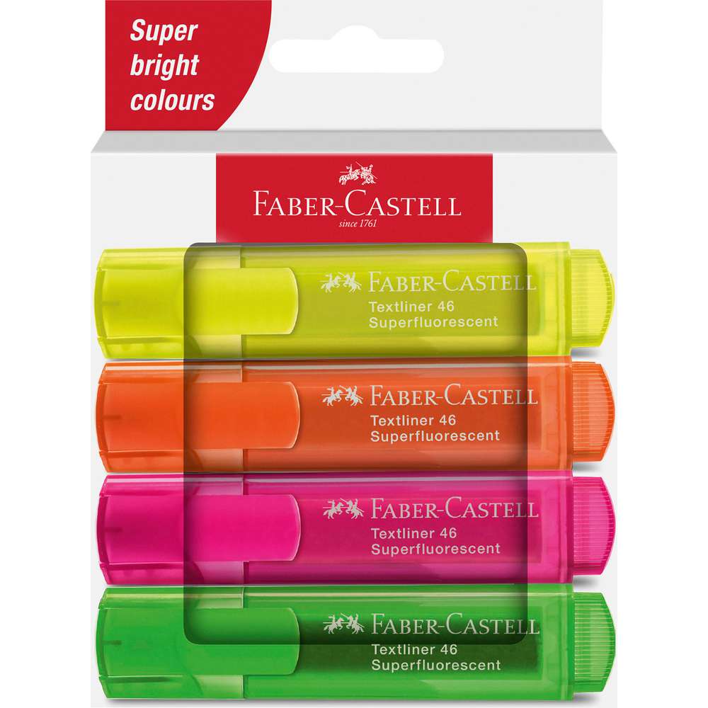 Produktabbildung Faber-Castell Textmarker 4-er Set