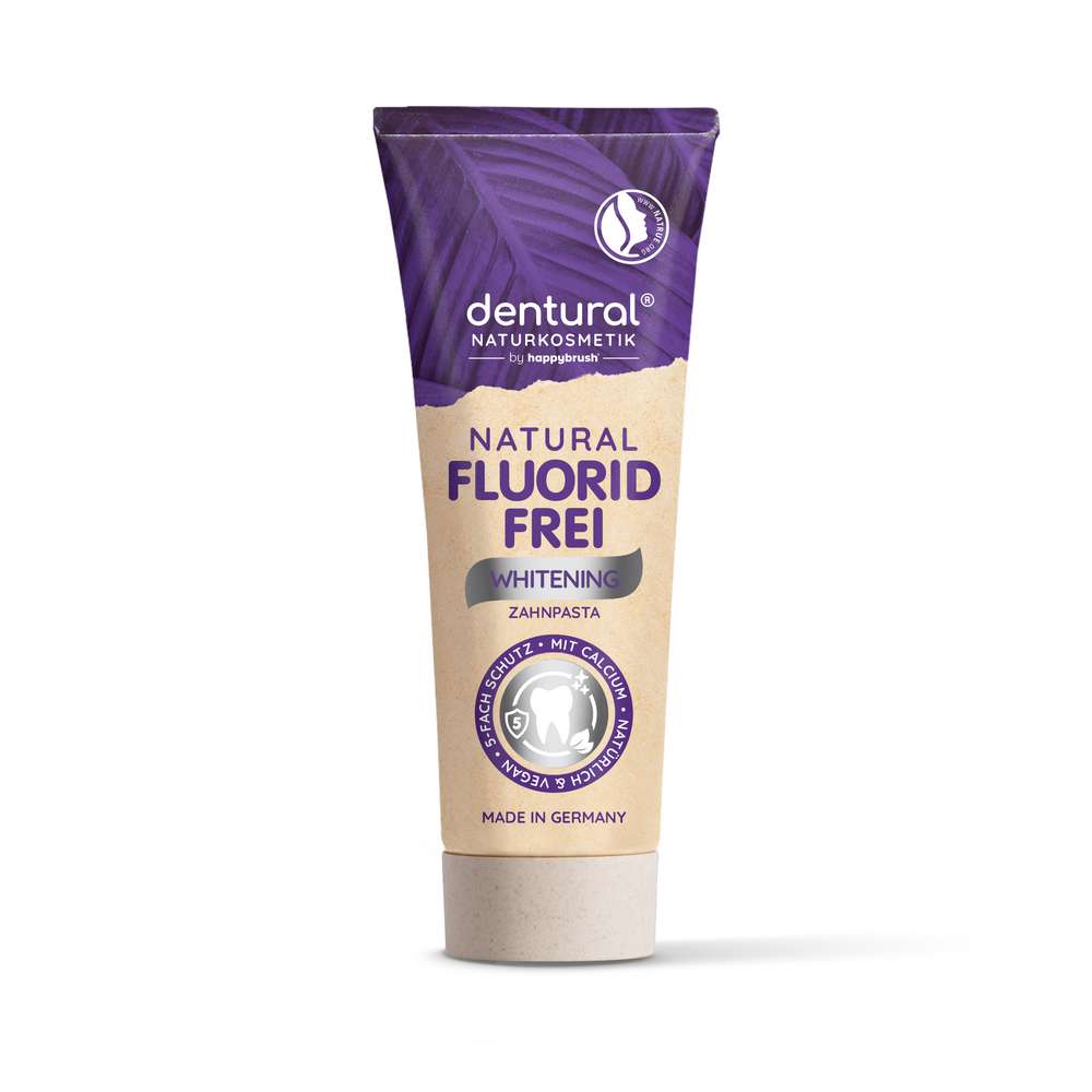 Produktabbildung dentural Zahnpasta Natural Fluorid Frei, Whitening